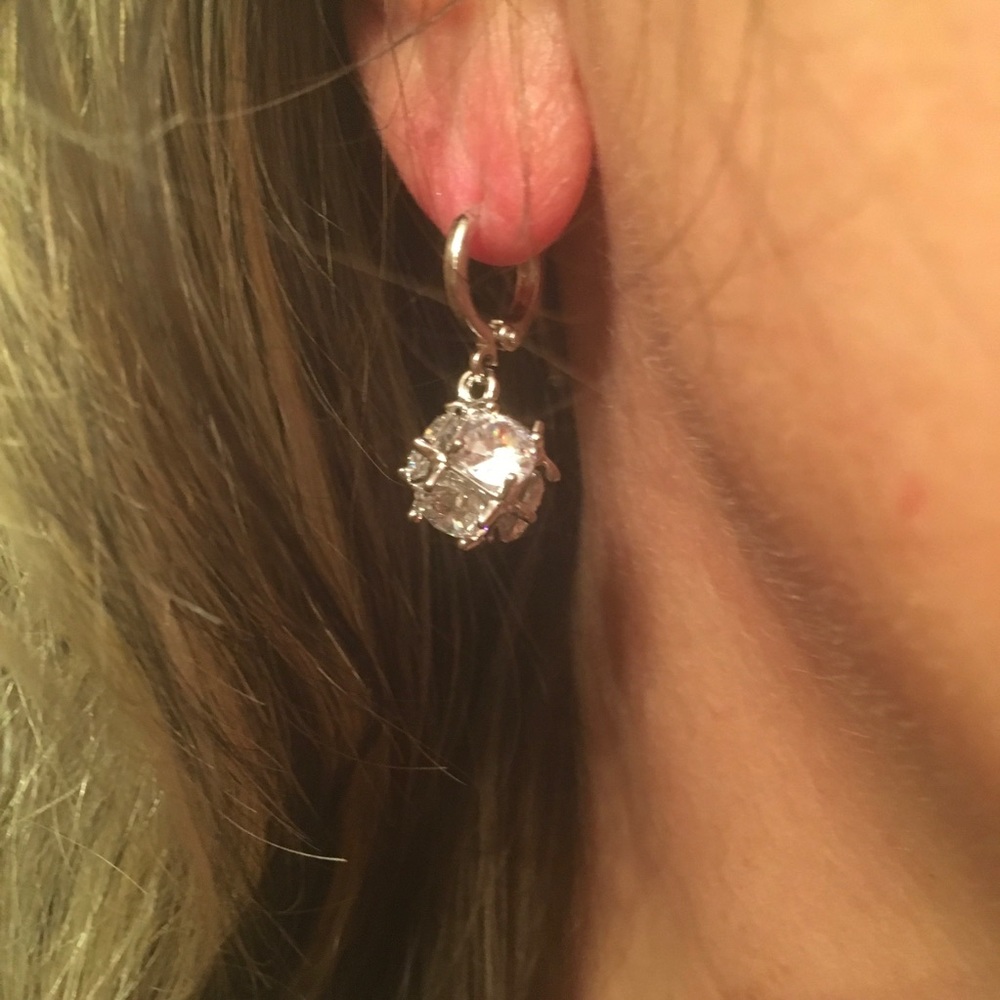 CUBIC ZIRCONIA WHITE GOLD FILLED SETTING - Picture 4 of 8